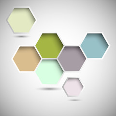 Wall Mural - abstract new design hexagons