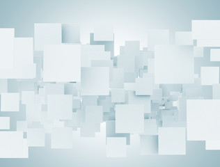 Wall Mural - blank abstract 3d squares