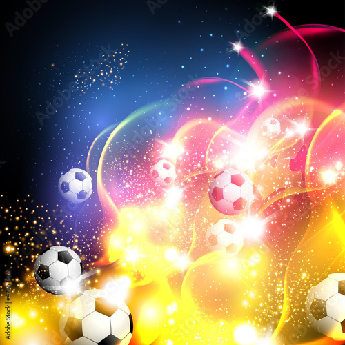 Naklejka dekoracyjna football abstract art background