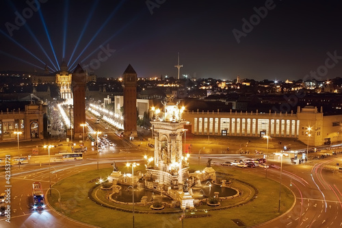 Fotoboard na płycie Plac espana w barcelonie