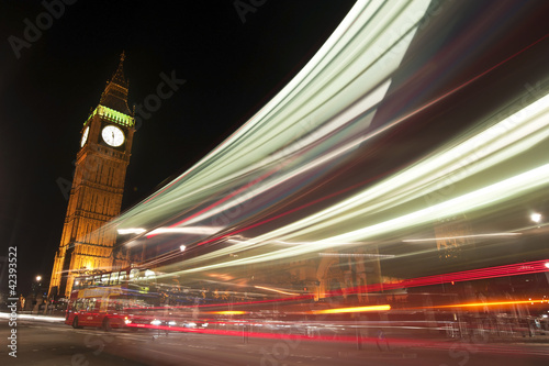 Obraz na płótnie canvas dwuczęściowy "dyptyk" London big ben nocą