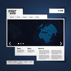 Wall Mural - Website template