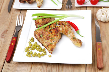 Wall Mural - grilled quarter chicken