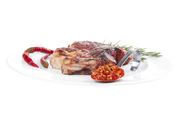 Wall Mural - meat food : grilled beef steak