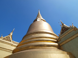 Golden pagoda in Grand Palace ,Bangkok Thailand