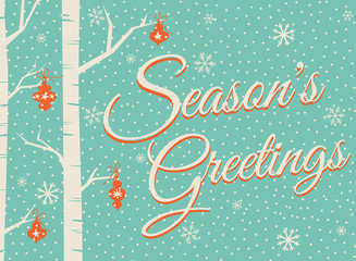 Poster - christmas greeting card design.