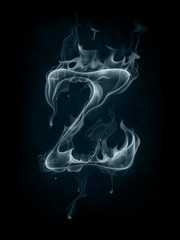 Wall Mural - Smoke letter