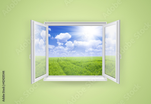 Plakat na papierze fotorealistycznym Okno