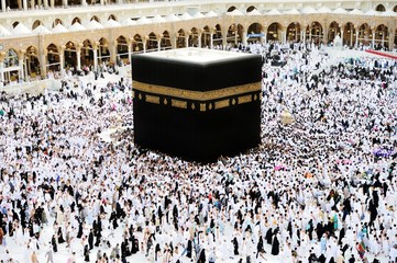 Fototapete - Makkah Kaaba Hajj Muslims