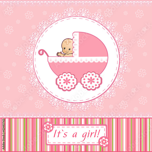 Tapeta ścienna Karta baby shower.