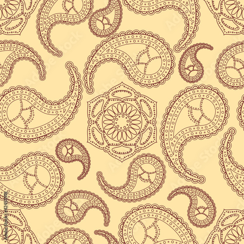 Tapeta ścienna Wzór bez szwu paisley