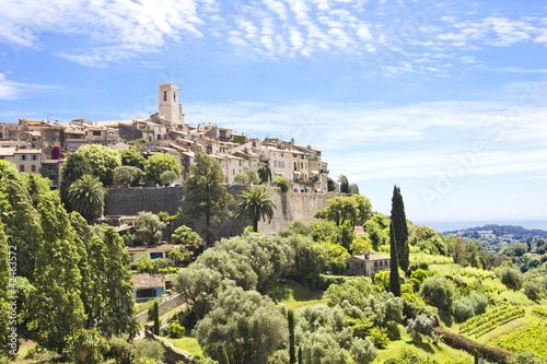 Obraz na płótnie canvas trzyczęściowy "tryptyk" Saint Paul de Vence, na południu Francji