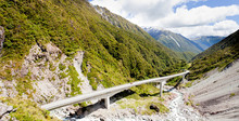 Arthurs Pass Viaduct Highway, Southern Alps, NZ