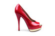 Red female shoe-1