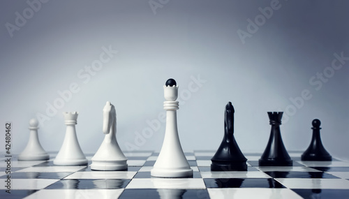 Board z aluminiowym obramowaniem Zespół сhess