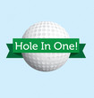 Hole in One Golf Vector