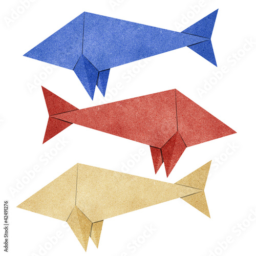 Origami Fish Recycled Paper Craft Buy This Stock