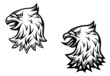 Head of heraldic eagle