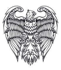 Wall Mural - Powerful eagle or griffin