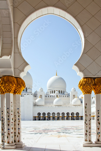 Fotoboard na płycie Sheik zayed moschee abu dhabi
