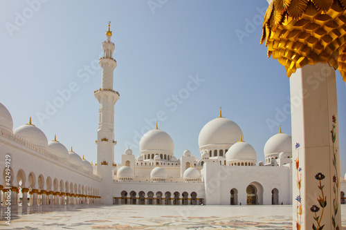 Fotoboard na płycie Sheik zayed moschee abu dhabi