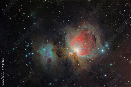 Fotoboard na płycie Mgławica oriona (m42, ngc1976)