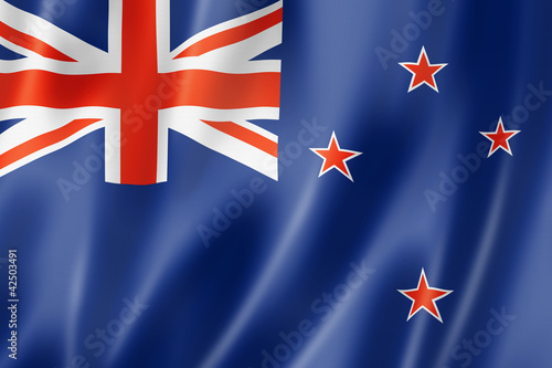 Naklejka ścienna New Zealand flag