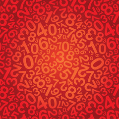 red number background