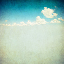 Retro Image Of Cloudy Sky