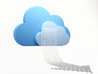 Cloud computing,downloading concept