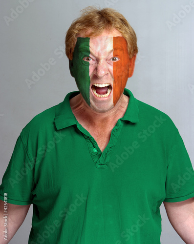 Naklejka samoprzylepna Irlandzki kibic