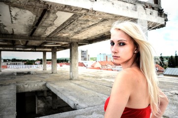 girl on roof