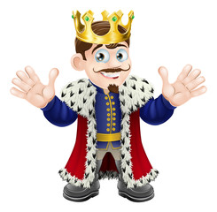 Canvas Print - Cute king man