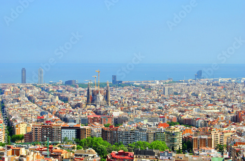 Fotoboard na płycie Barcelona, ​​hiszpania (europa)