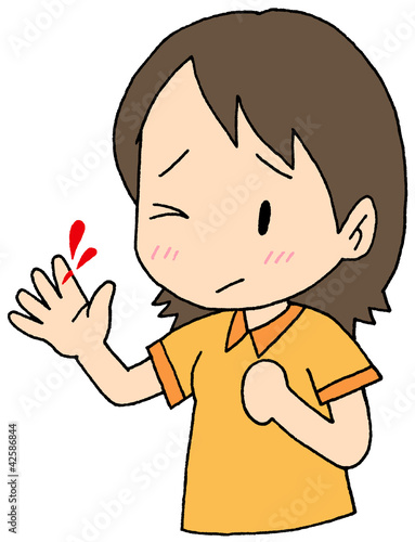 切り傷 女性 Stock イラスト | Adobe Stock