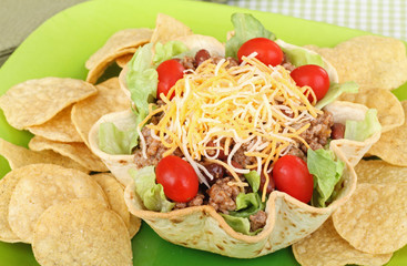 Taco Salad and Chips