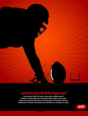 Wall Mural - American Football Vector Poster