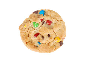 Wall Mural - Isolated chocolate chip candy cookie