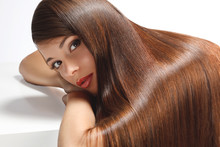 High Quality Image. Woman With Smooth Hair