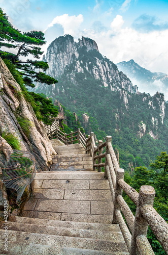 Board z aluminiowym obramowaniem Ścieżka górska huangshan