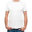 © tonic - White t-shirt on a young man