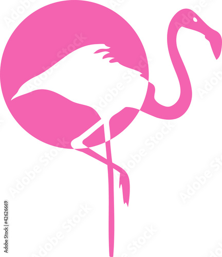 Nowoczesny obraz na płótnie Flamingo