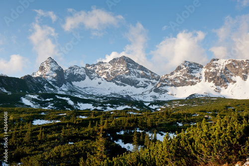 Board z aluminiowym obramowaniem Polskie tatry
