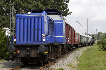 Fototapete - Alte Diesellokomotive der Landeseisenbahn Lippe