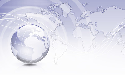 Wall Mural - planet earth and technology background