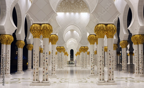 Board z aluminiowym obramowaniem Szejk zayed meczet w abu d