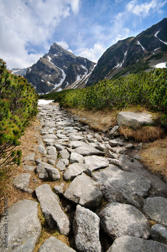 Board z aluminiowym obramowaniem Polskie tatry