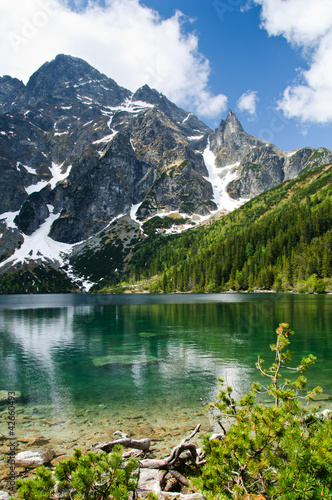 Plakat na zamówienie Polish Tatra mountains Morskie Oko lake