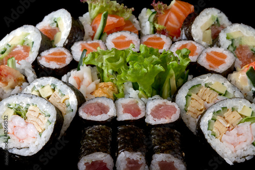 Tapeta ścienna Zbliżenie japońskie sushi