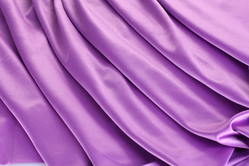Wall Mural - violet silk drape, background